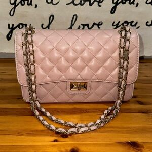 Genuine leather Italian made purse with cross stitch detail